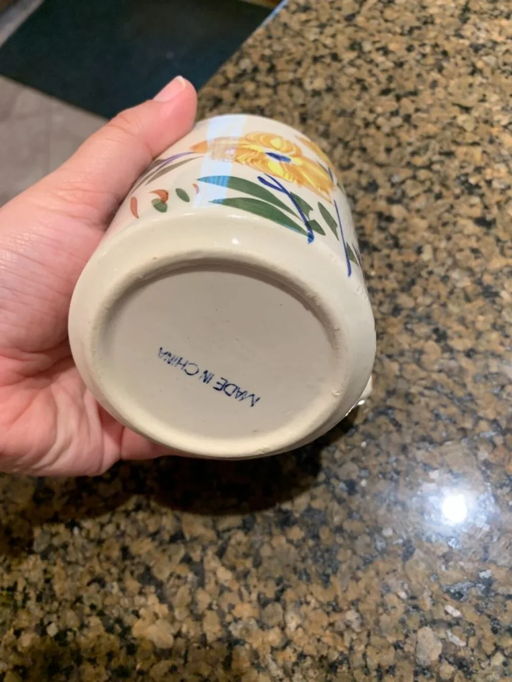 Yellow Flower Watercolor Mug